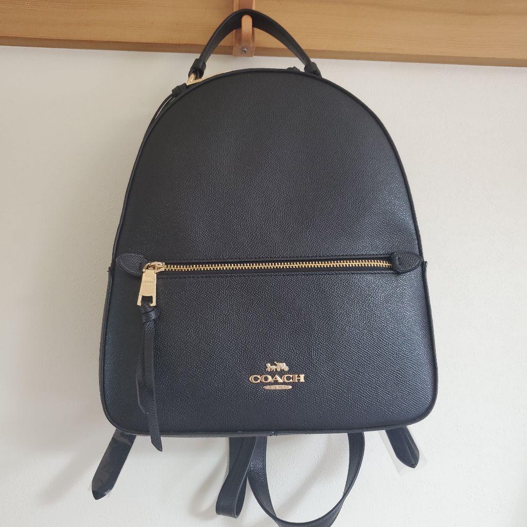 COACH ブラックレザーリュック