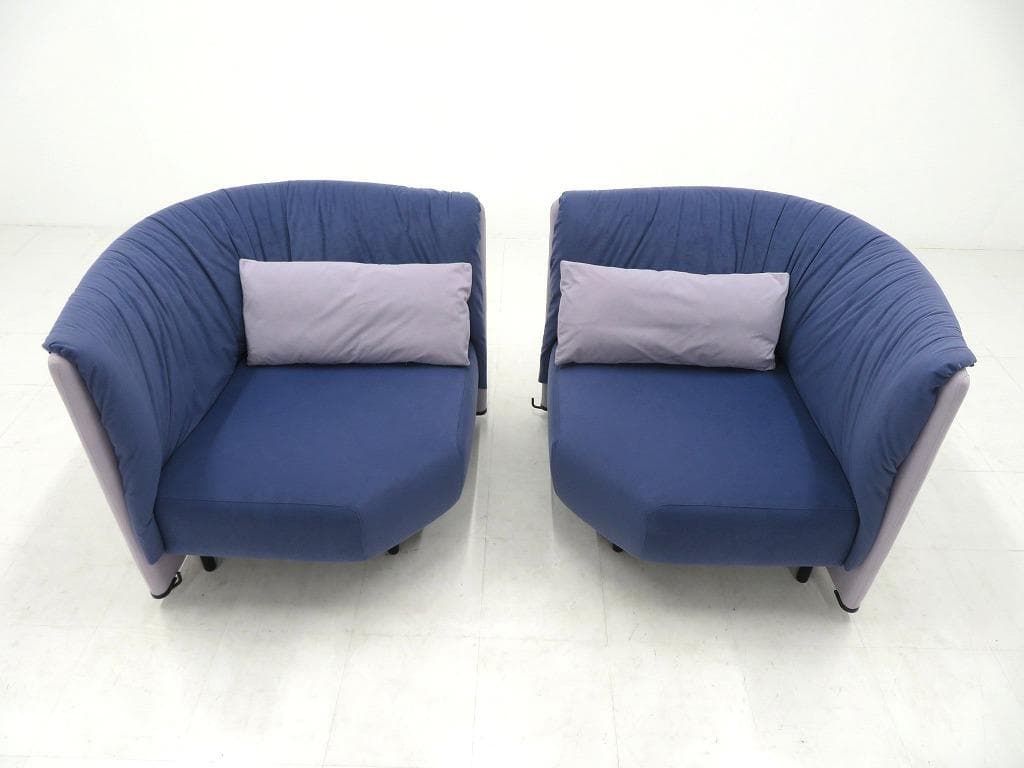 カッシーナ　ビンテージ　ポストモダン　サンパン　2人掛けソファ　ラブソファ