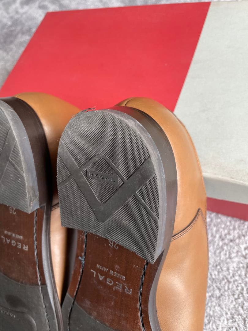 EGAL リーガル サイドエラスティック 26cm ライトブラウン 茶