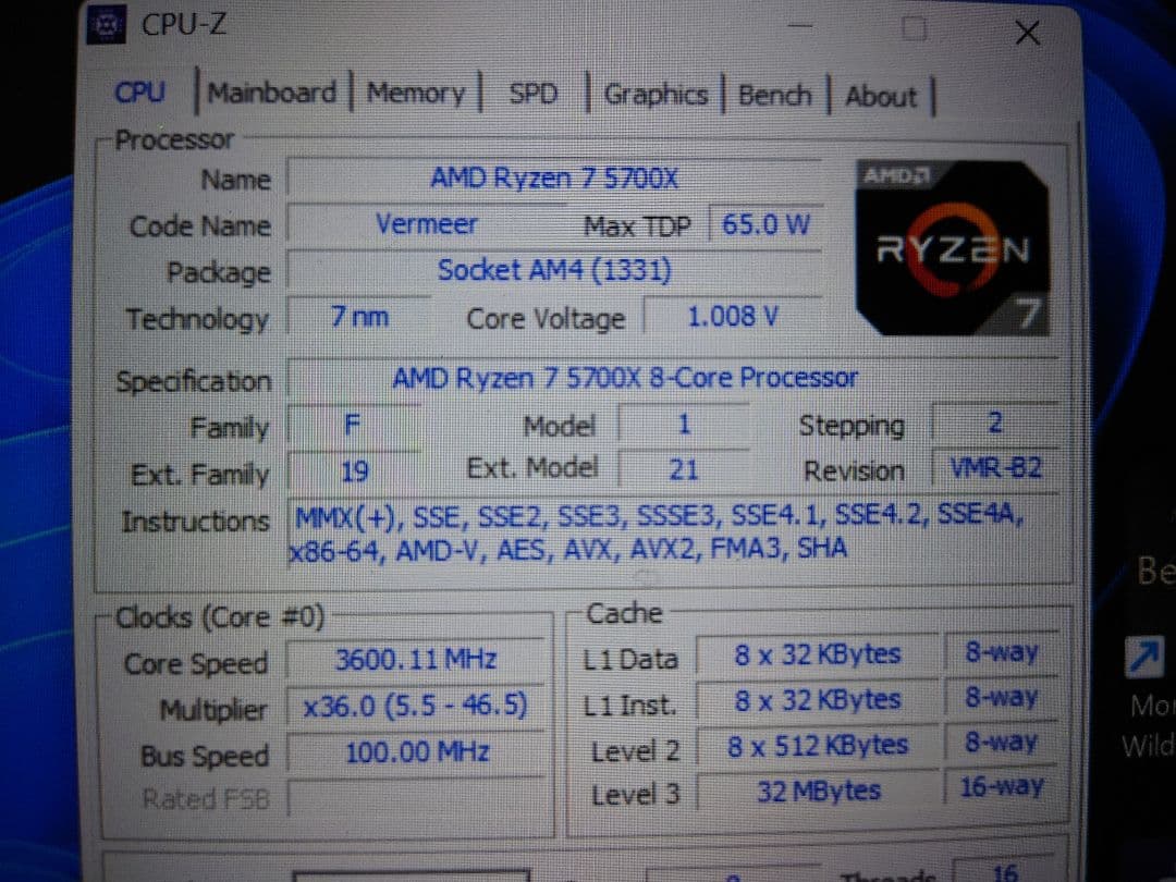 X570 ROG CROSSHAIR VIII FORMULA　 5700X