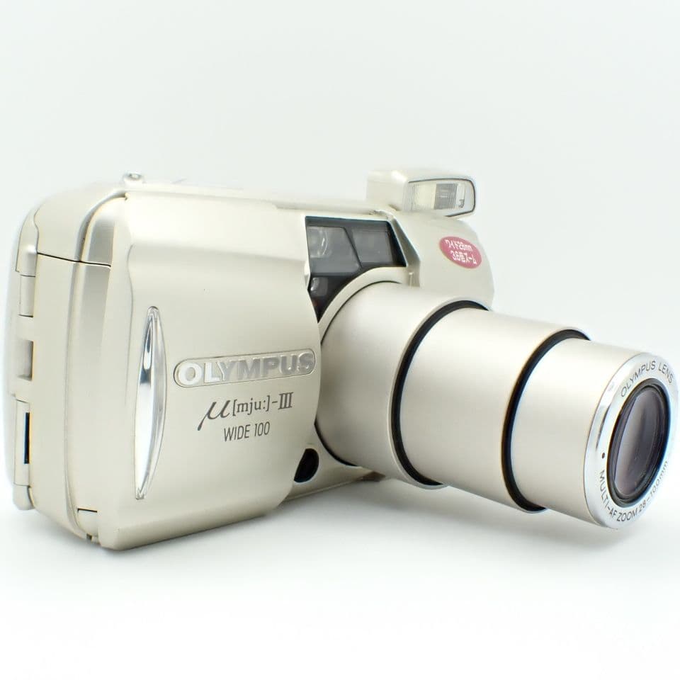【動作確認済】OLYMPUS μ-Ⅲ WIDE100 新品電池&初期保証付き