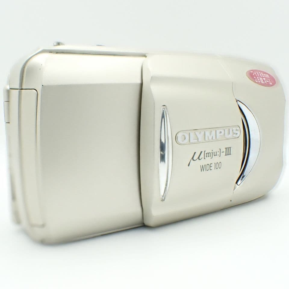 【動作確認済】OLYMPUS μ-Ⅲ WIDE100 新品電池&初期保証付き