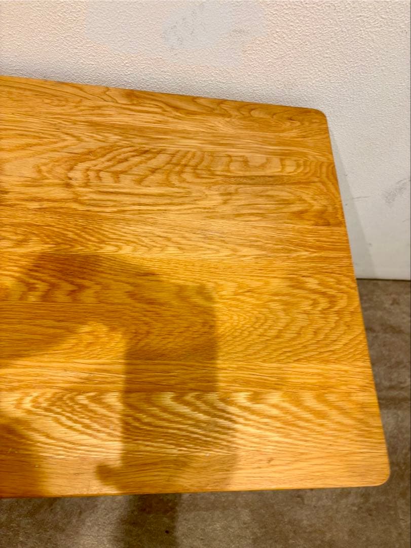 ☘️セール⭐️美品⭐️上置き棚付き⭐️廃盤希少⭐️オーク無垢材デスク 引出・足元棚付⭐️無印