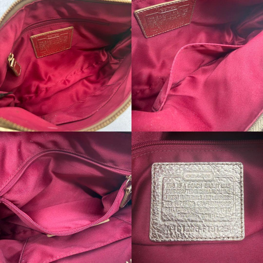 【良品】COACH コーチ ショルダーバッグ 2way キャンバス クロスボディ