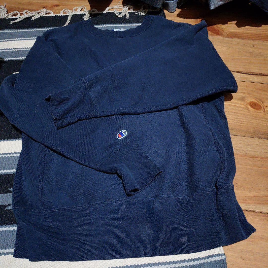 Champion Reverse Weave トレーナー M ネイビー