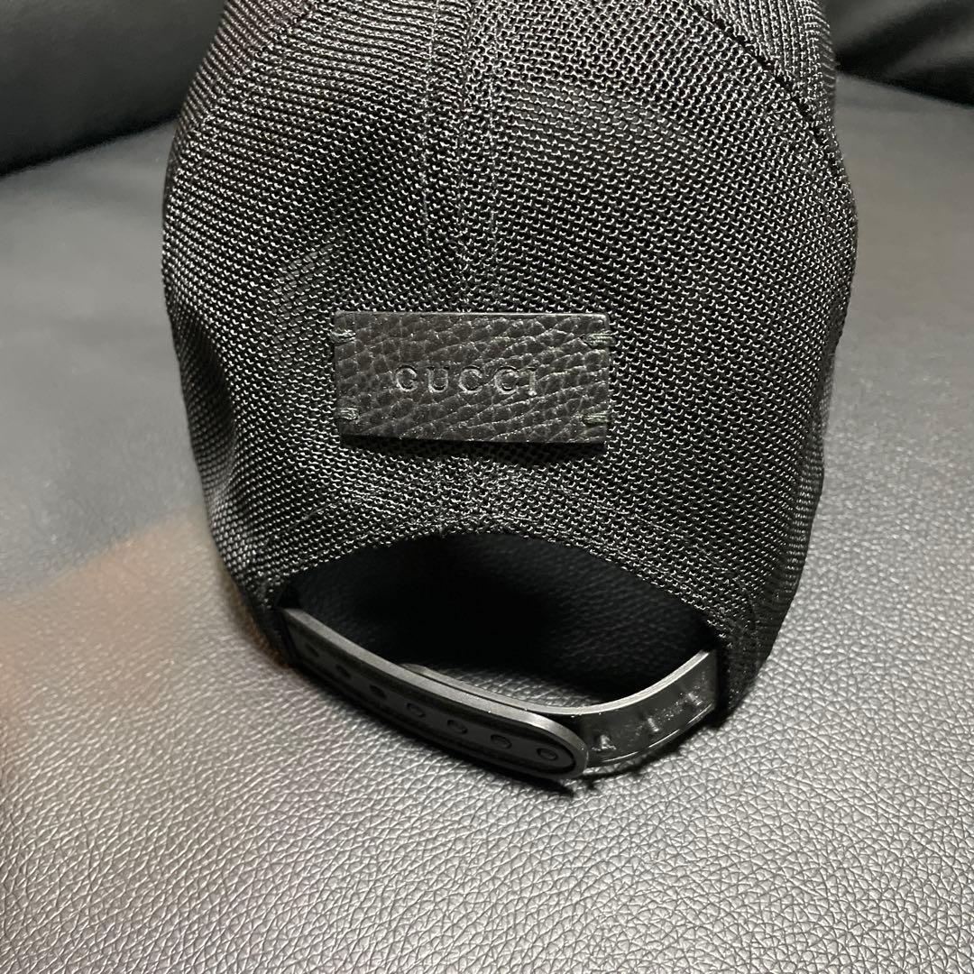 GUCCI ブラック メッシュキャップ
