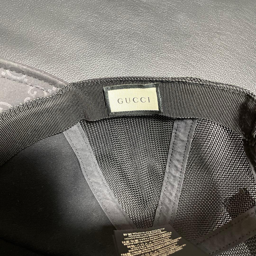 GUCCI ブラック メッシュキャップ