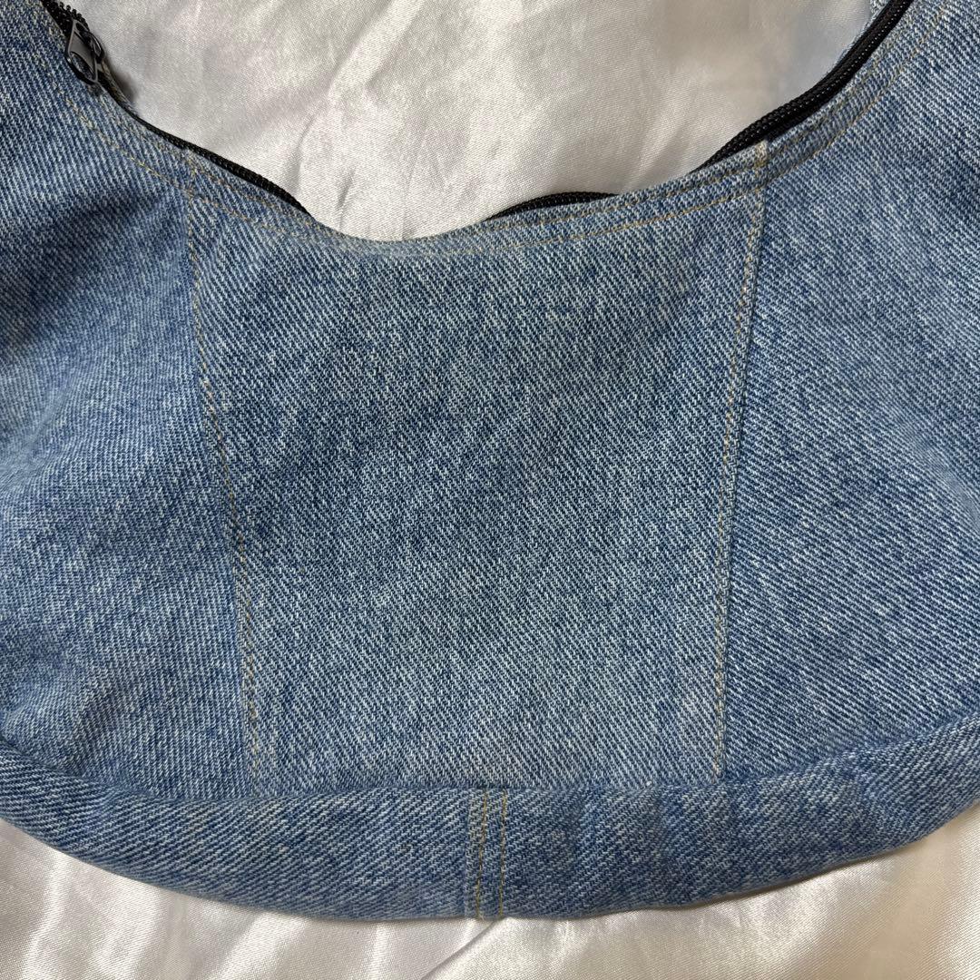 レア　adidas アディダス　リメイクバッグ　再構築　Y2K デニム