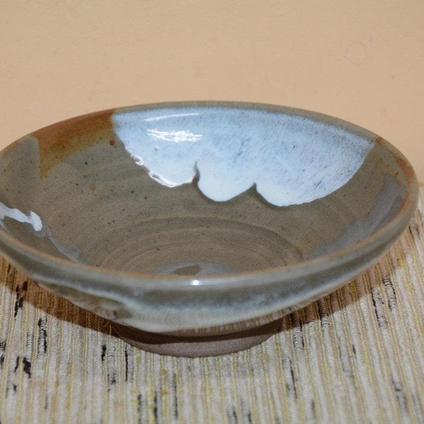 茶道具　膳所平茶碗一双　表千家　久田無適斎造　中古品　送料無料