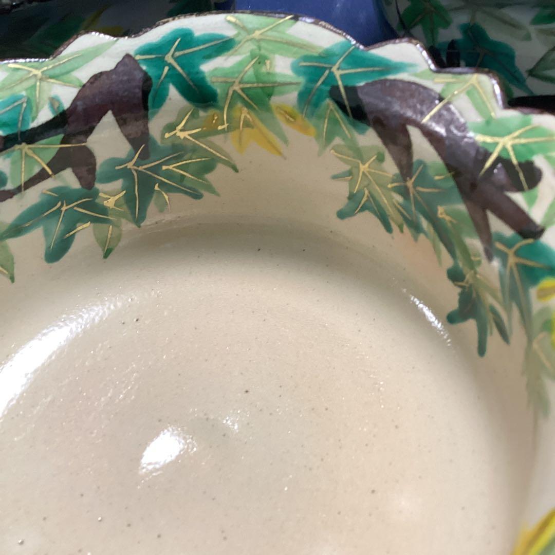 京焼乾山写新緑紅葉向付10客　　新品未使用　　京料理