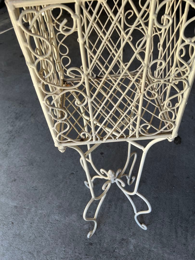 ま*こ様 アンティークショップ購入　ガーデニング スタンド 鳥かご インテリア