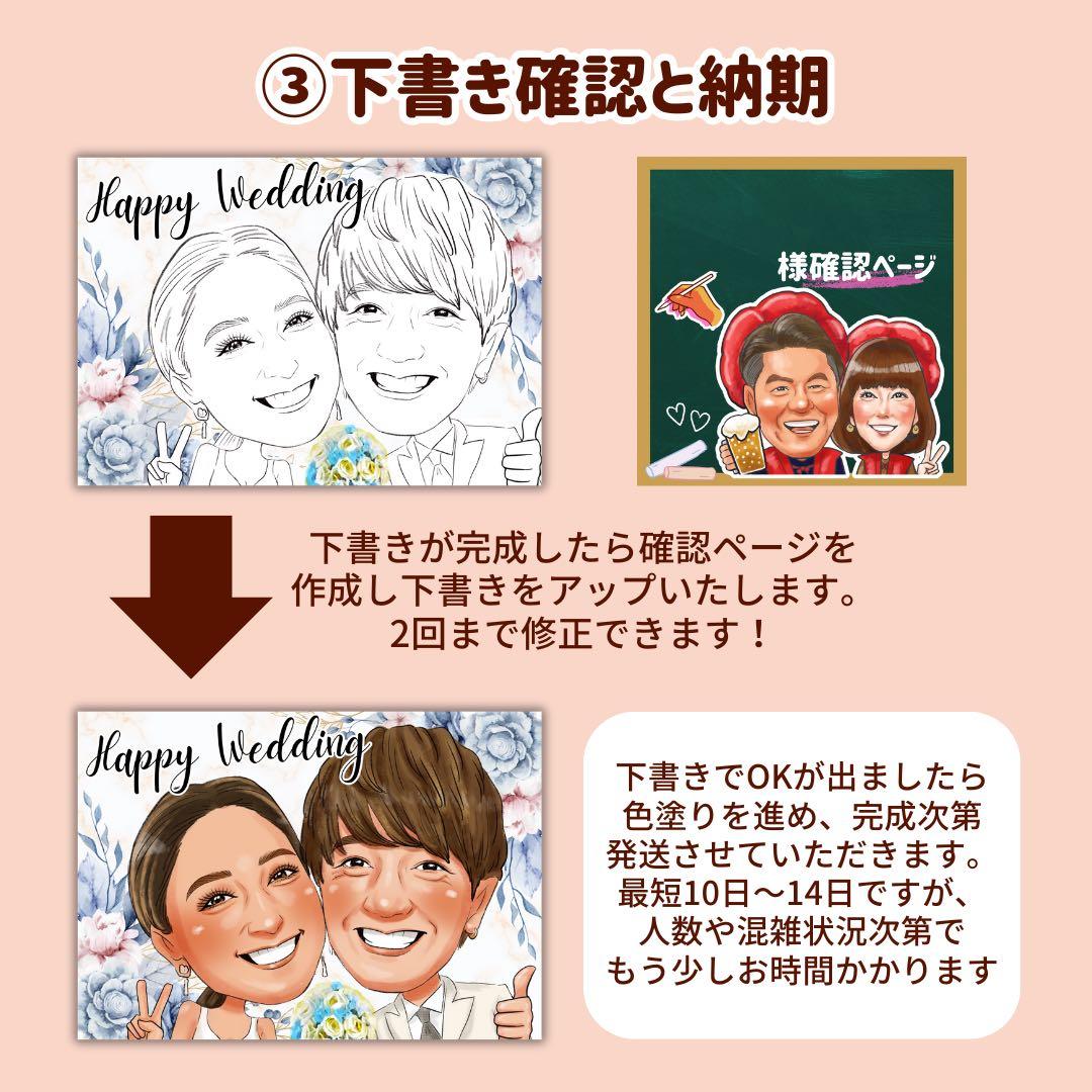 5名さま　A4サイズ ナチュラル額装