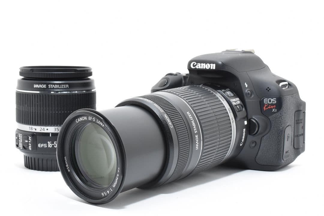 手ブレ補正付き ダブルレンズ✨キヤノン EOS Kiss X5✨美品 一眼レフ
