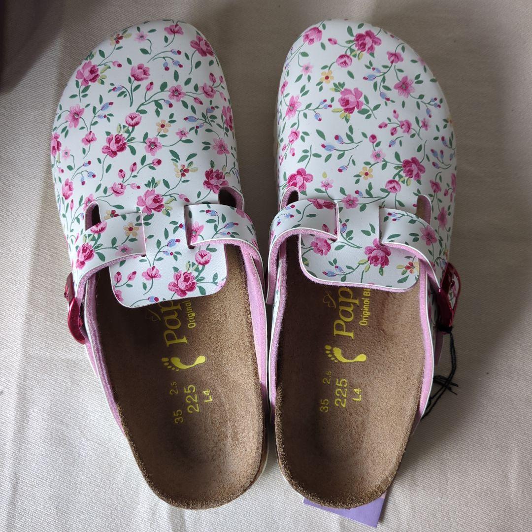 ビルケンシュトック/22.5cm/35/ボストン/パビリオ花柄/新品未使用