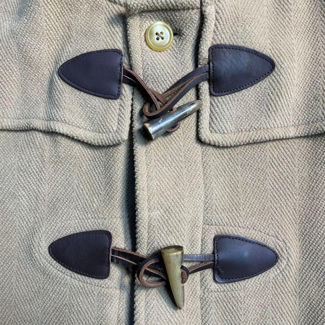 J.PRESS ジェイプレス ヘリンボーンダッフルコート ベージュLL ロング丈