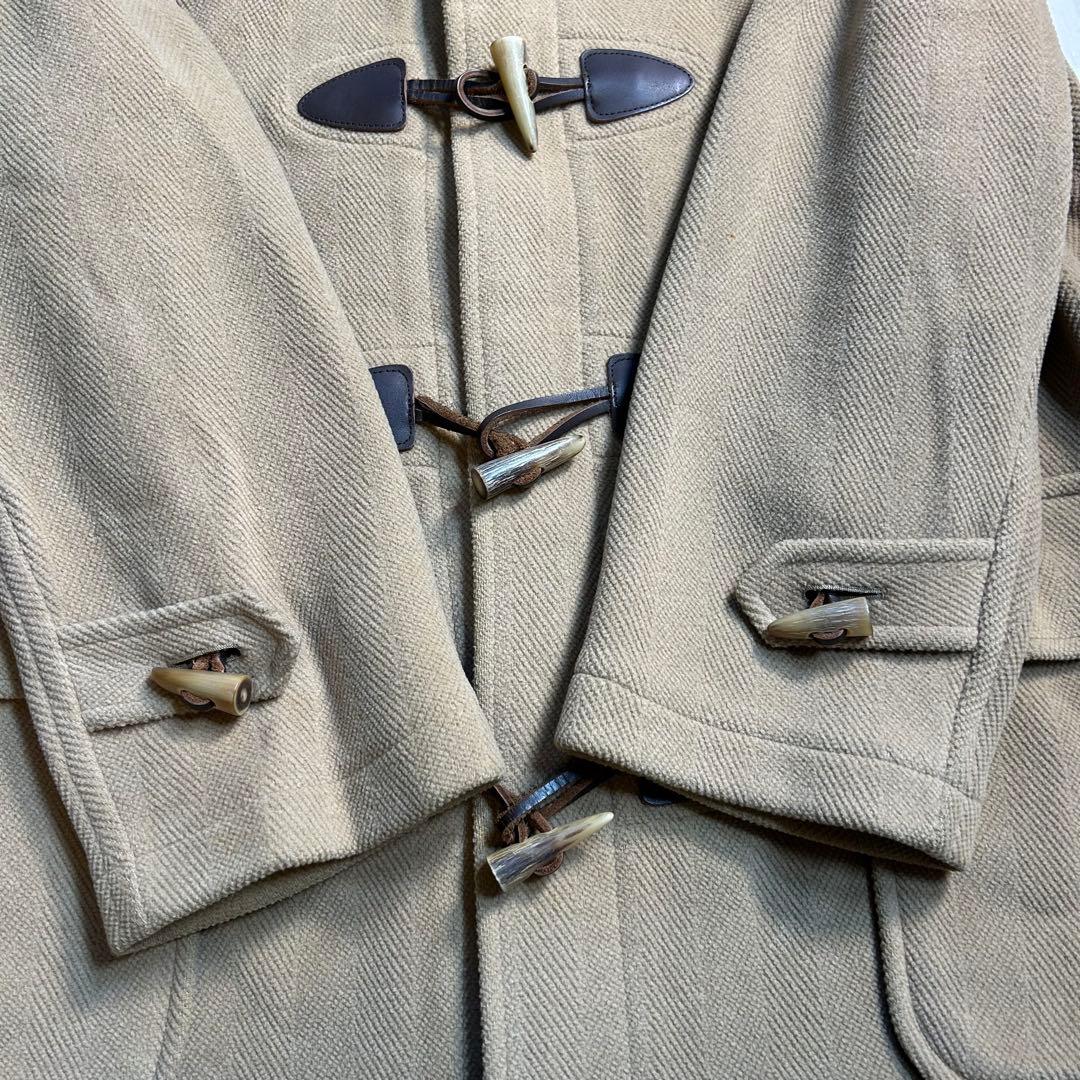 J.PRESS ジェイプレス ヘリンボーンダッフルコート ベージュLL ロング丈