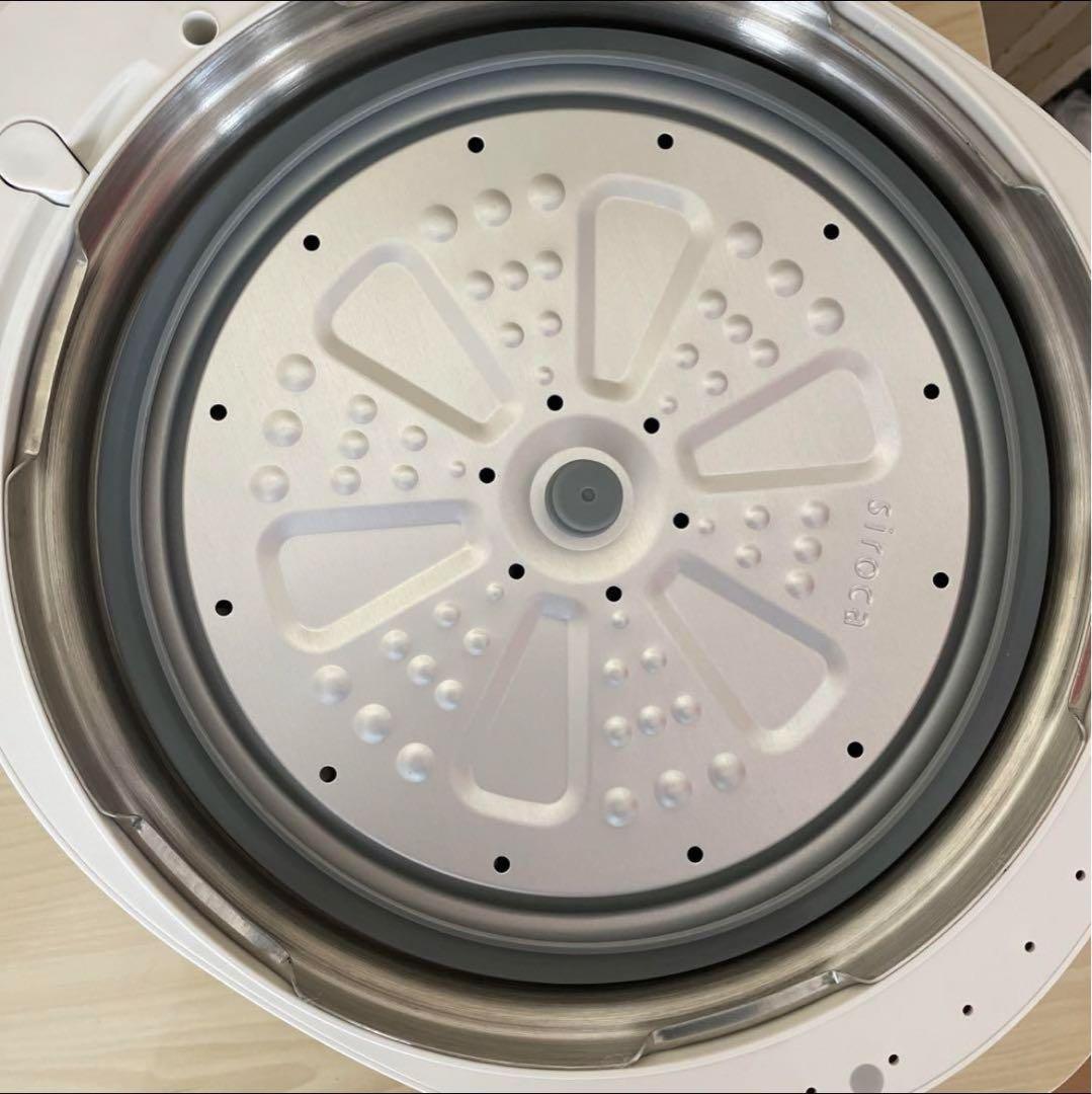 シロカ 電気圧力鍋 おうちシェフ PRO L 大容量 5L ホワイト 白