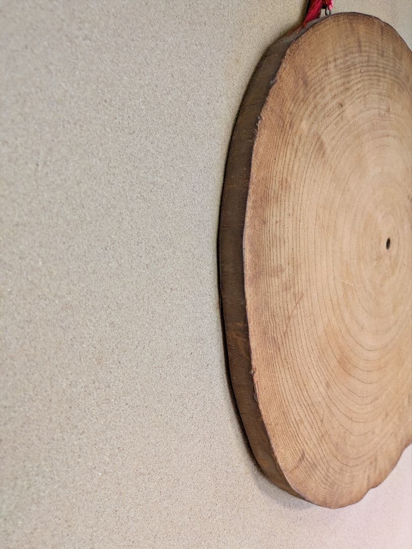 桐製　壁掛け　壁飾り　輪切り　年輪　床の間　玄関