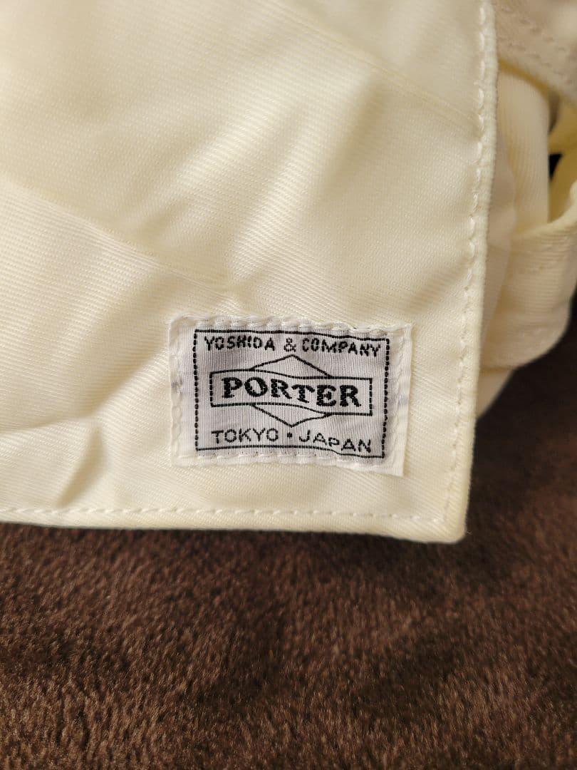 レア‼️白ナイロン★PORTER 近江チヂミ ウエストバッグ