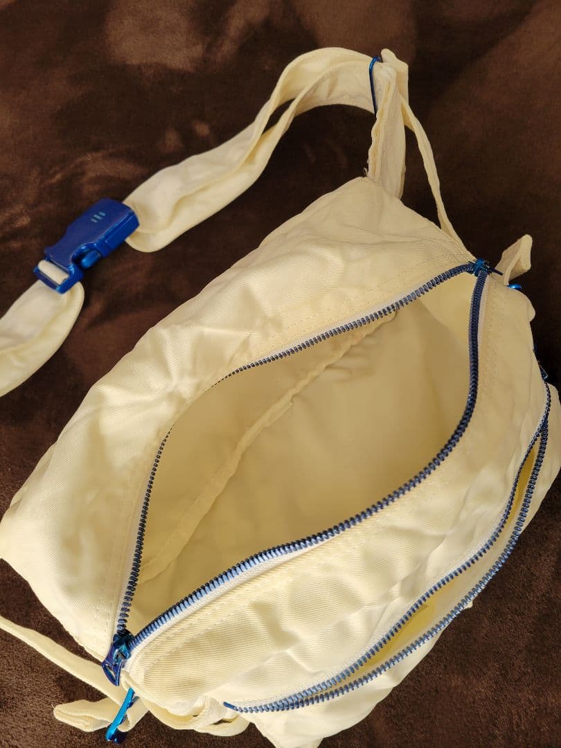 レア‼️白ナイロン★PORTER 近江チヂミ ウエストバッグ