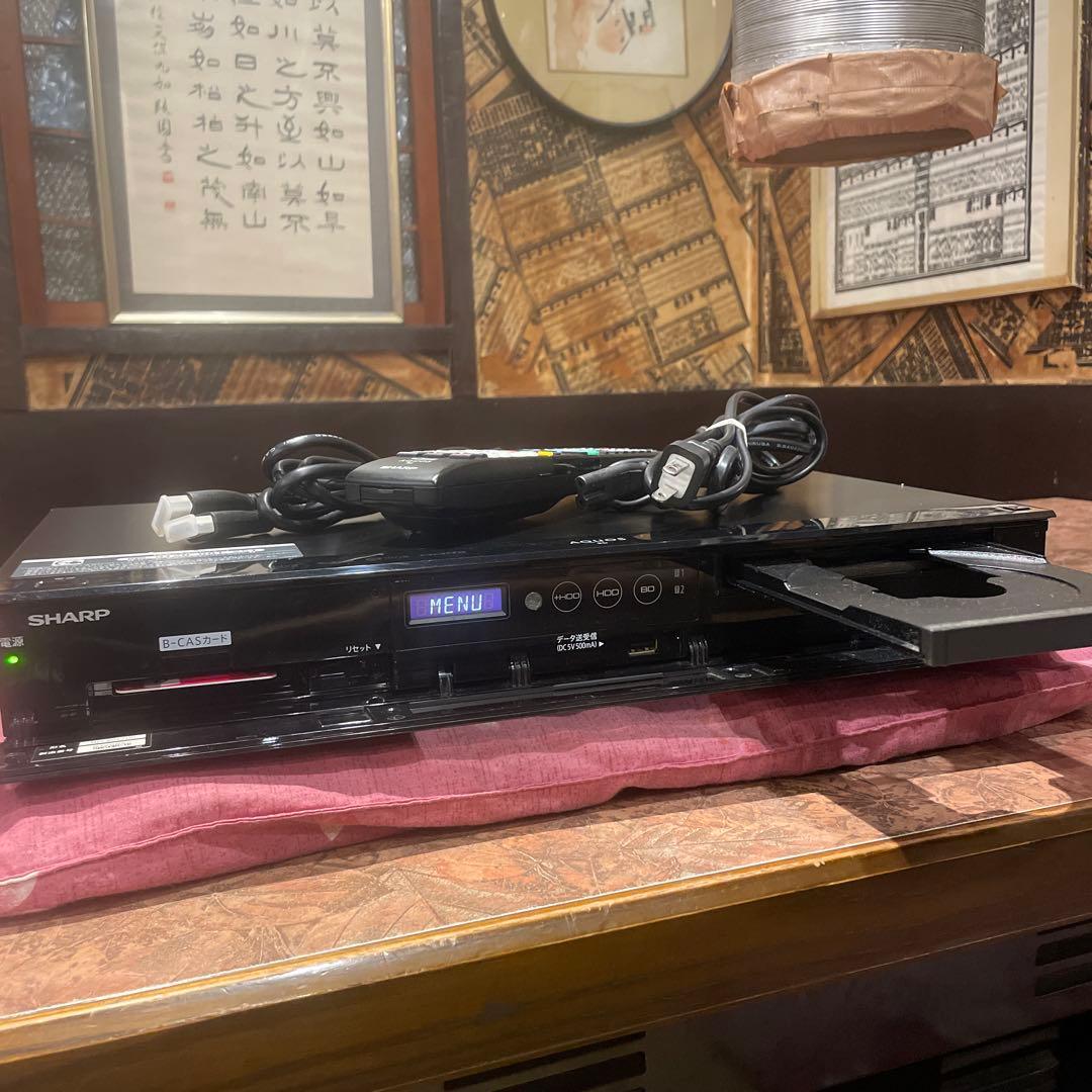 SHARP BD-W1700 12倍録 1TB BDリモ等付フル装備 完動品！