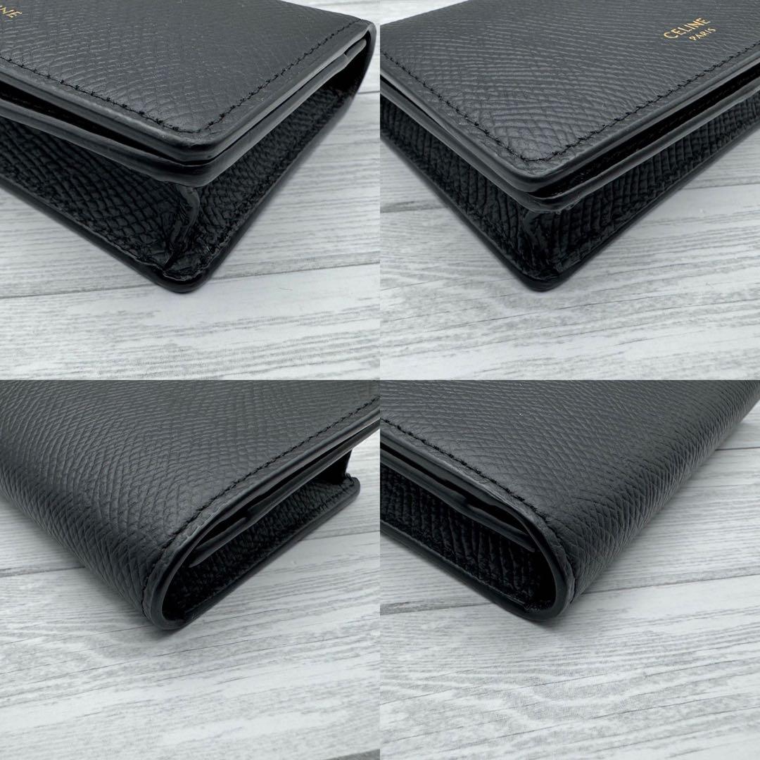 【未使用級】CELINE カードケース ブラック レザー 名刺入れ