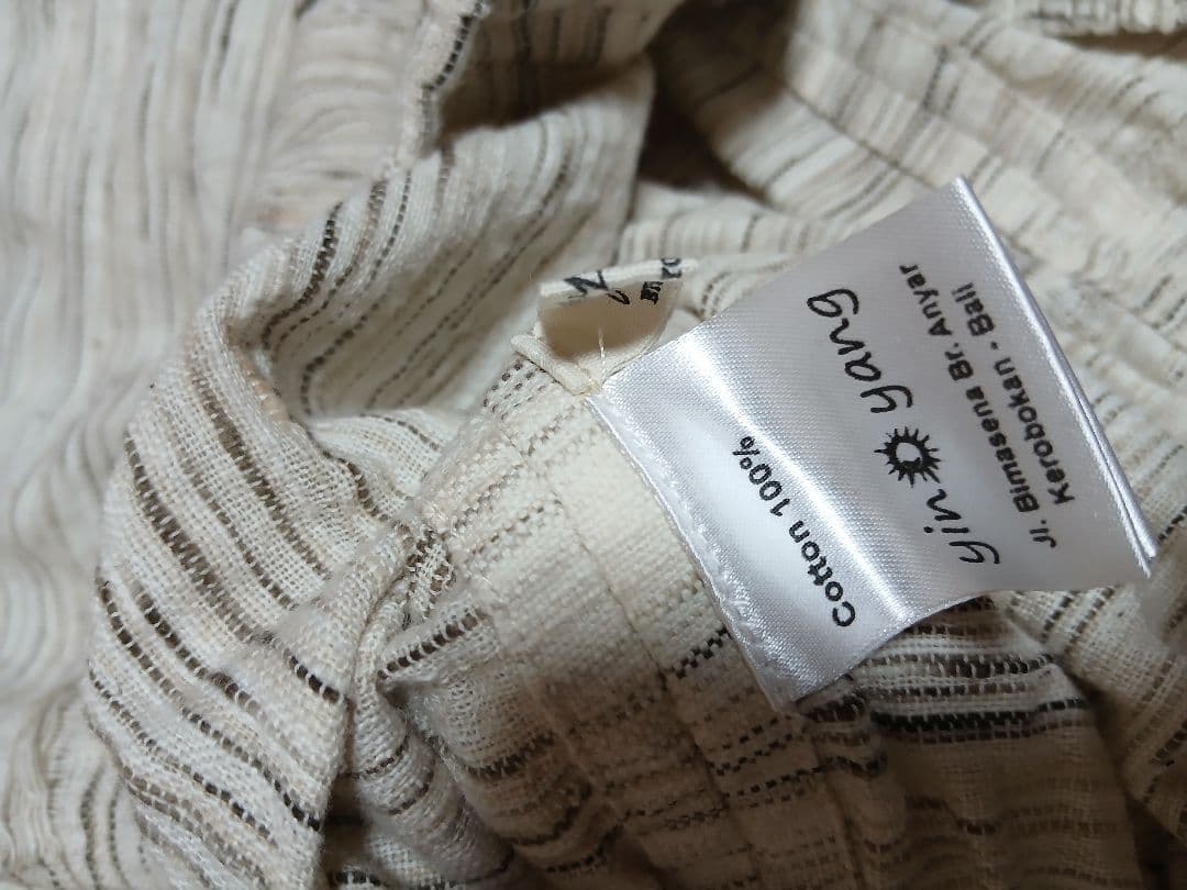 でこぴん様☆yinyang☆ハンドウーブントップ☆グレー