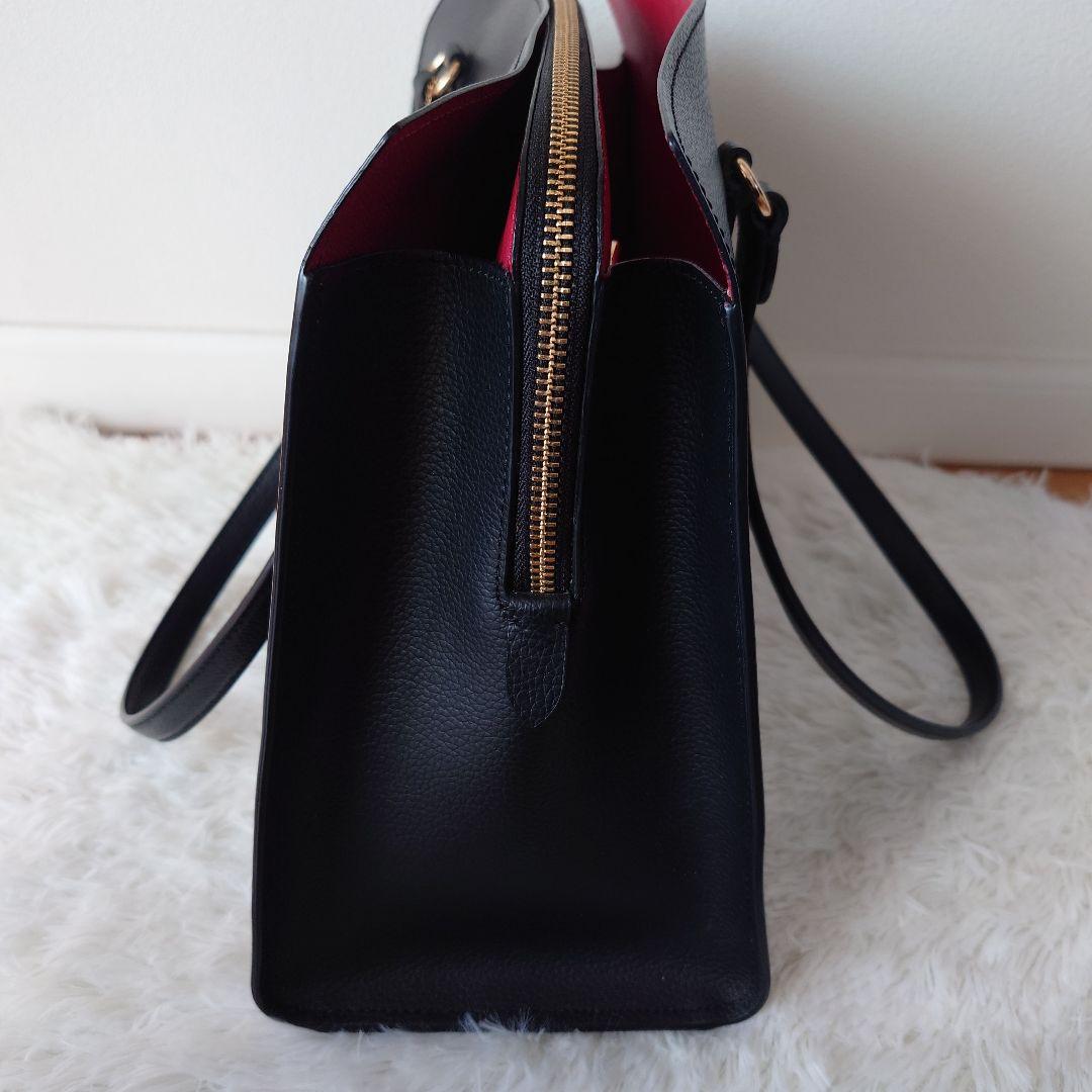 ✨極美品✨COACH 黒 レザー トートショルダーバック通勤 C4078