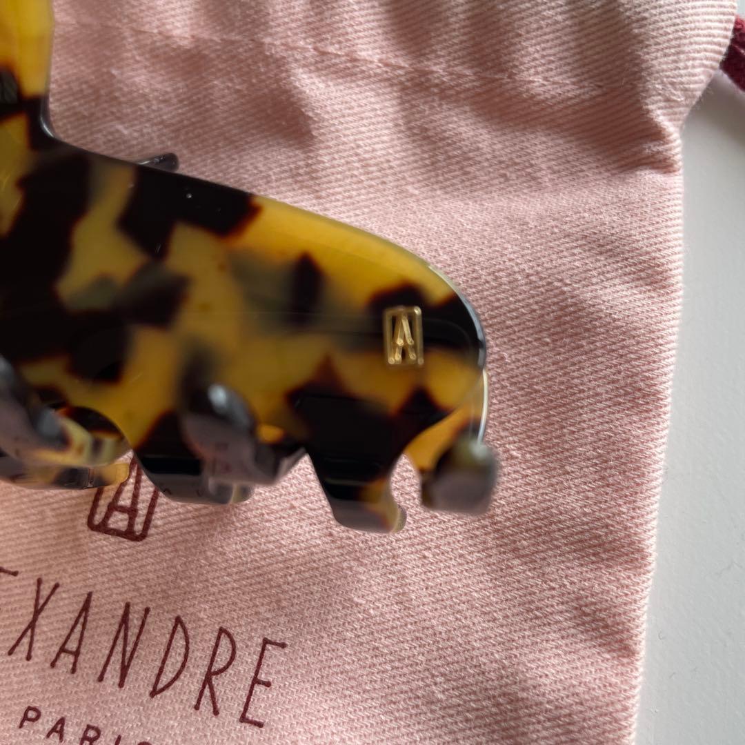 美品　L べっ甲 ALEXANDRE DE PARIS ヘアクリップ　アレク