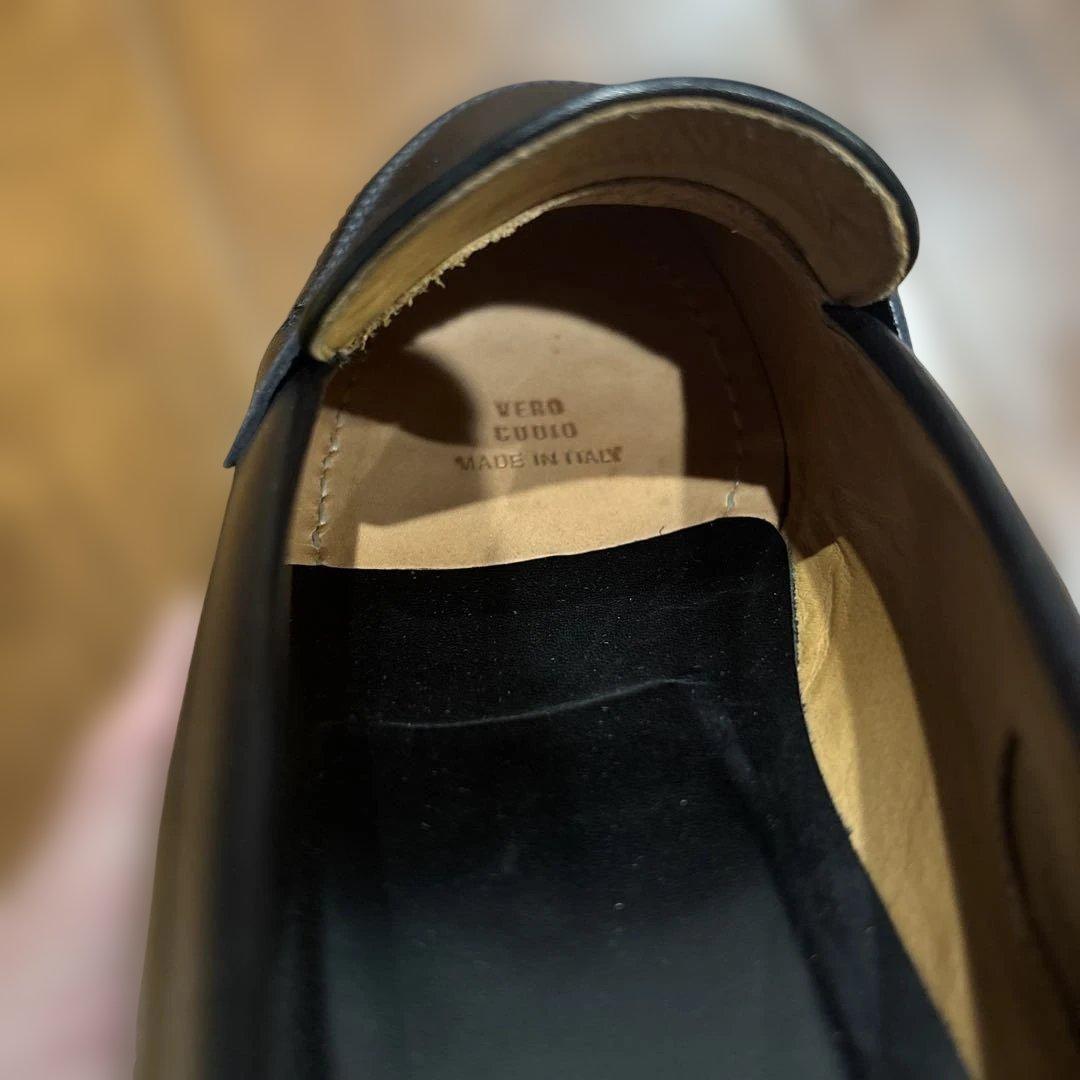 UNITED ARROWS  ローファー イタリア製 ブラック レザー