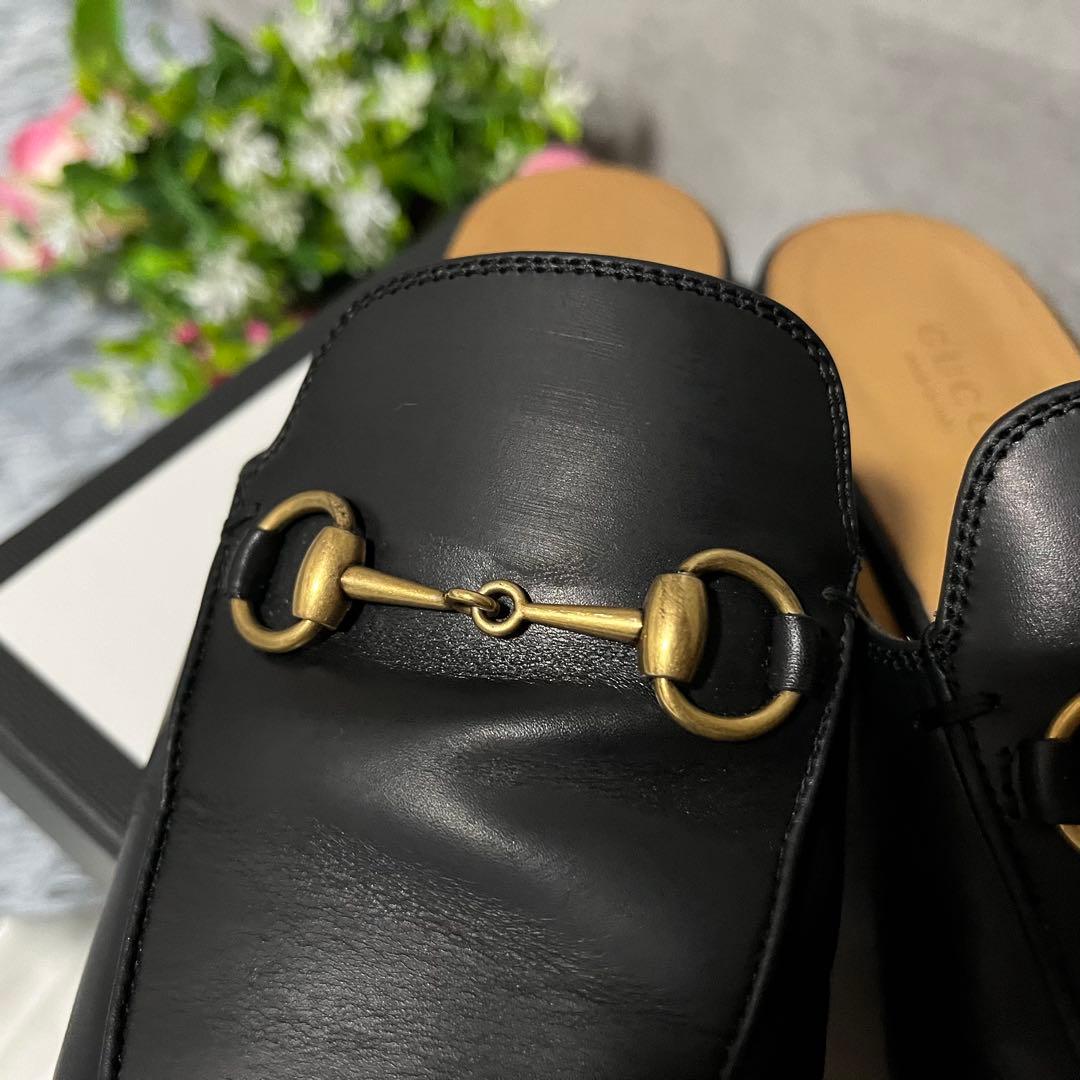 美品　GUCCI ホースビットローファー　ミュール　プリンスタウン スリッパ