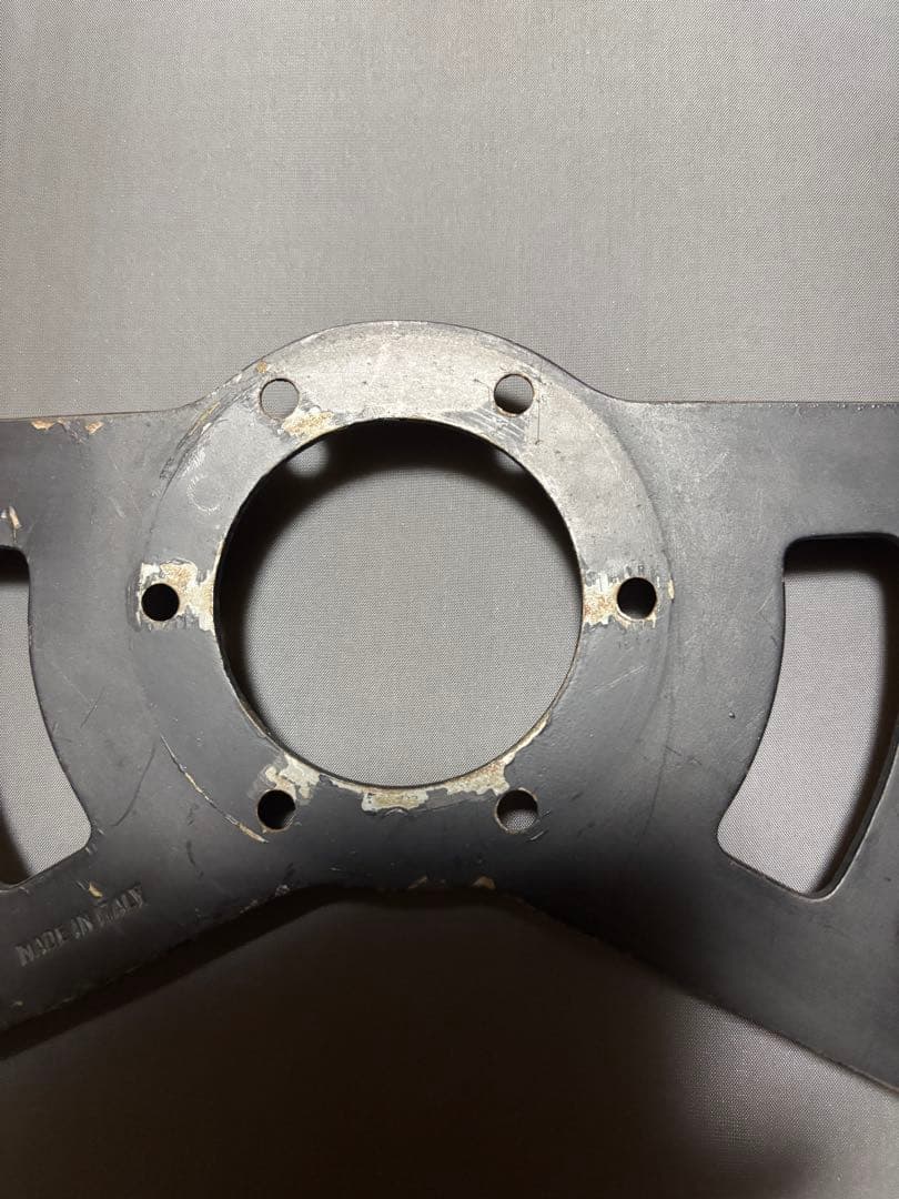 ウッドステアリング　イタリア製メーカー不明　当時物