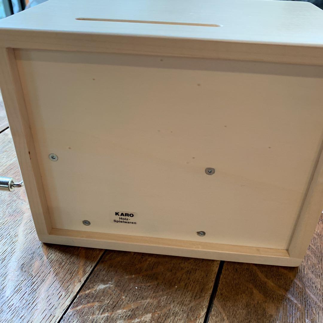 アトリエニキティキ　ミュージックボックス｛手回しオルゴール）　白木　新品未使用