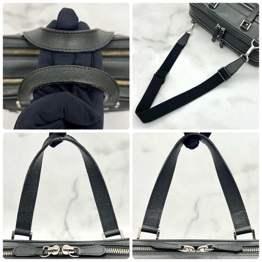 ルイヴィトン アレクサンダー タイガ ダークグレー ビジネス 斜め掛け シルバー