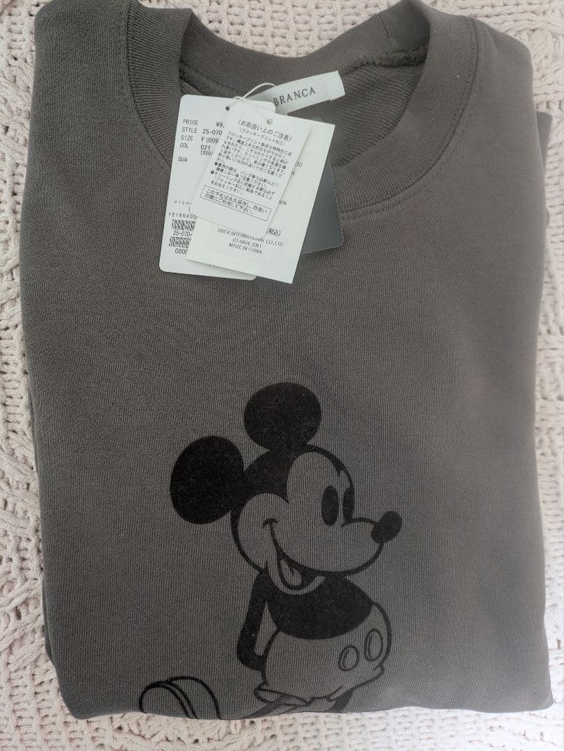 +81BRANCA/ハチイチブランカ SLOBE別注 ミッキースウェット