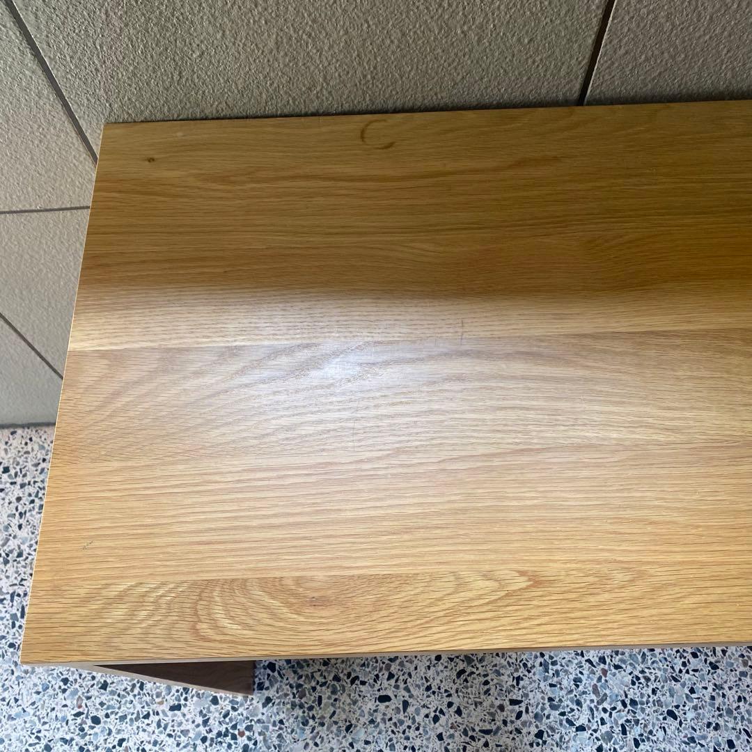 廃盤品　無印良品　MUJI コの字　デスク　無垢材デスク　テーブル　オーク材
