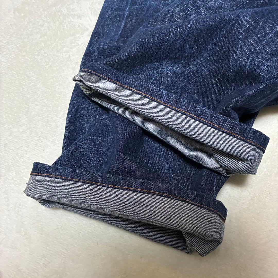 【極美品】RED PEPPER ed hardy デニム 鬼ヒゲ 濃紺 32