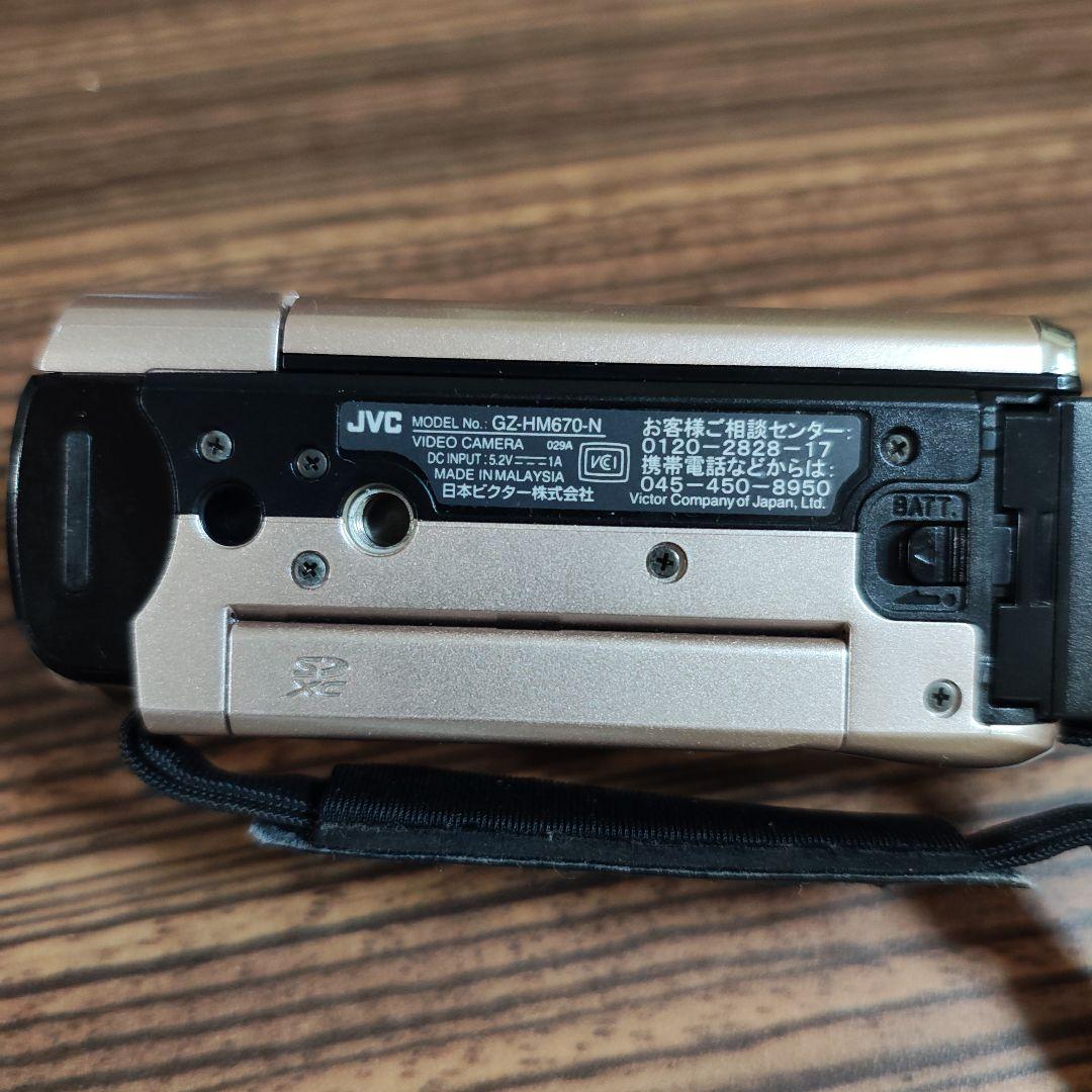 JVC Everio GZ-HM670-N ピンクゴールド ビデオカメラ