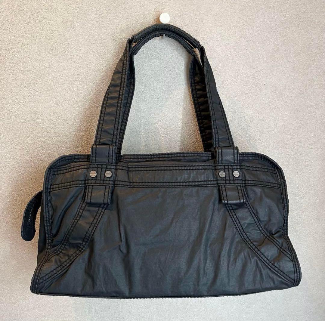 ディーゼル　アーカイブメタルロゴ　ミニボストンバッグ　y2k ハンドバッグ