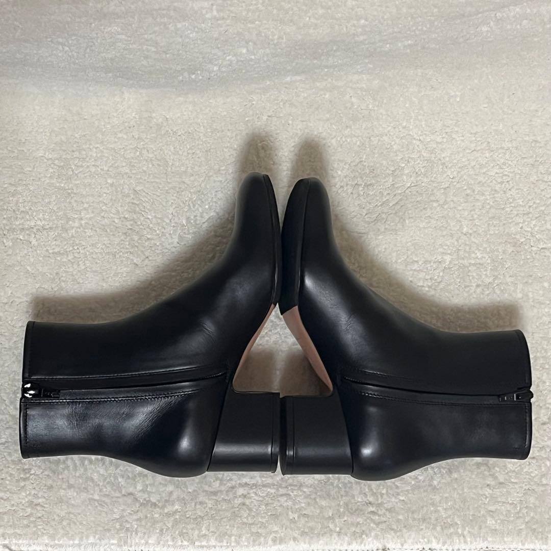 【PELLICO】極美品 ショート ブーツ ブラック サイドジップ 35