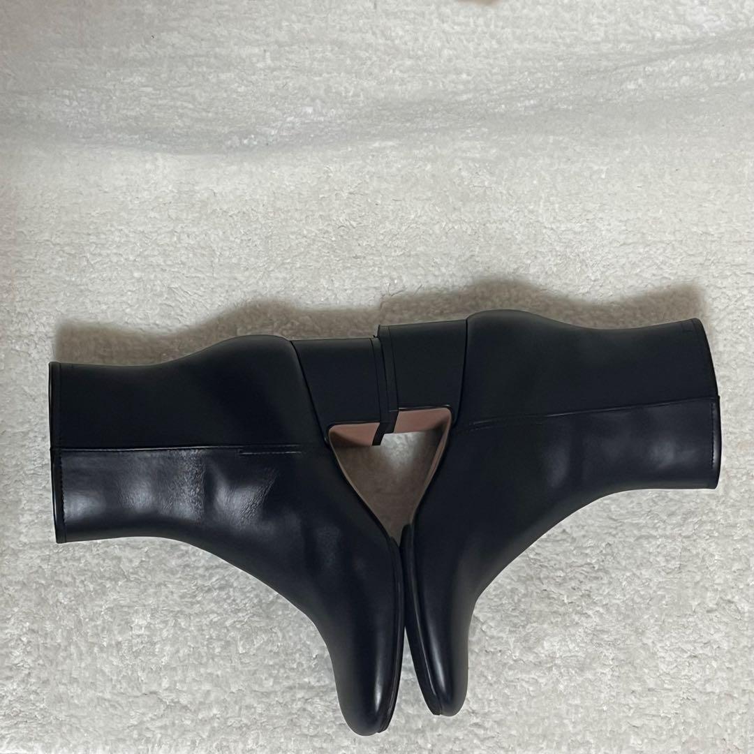 【PELLICO】極美品 ショート ブーツ ブラック サイドジップ 35