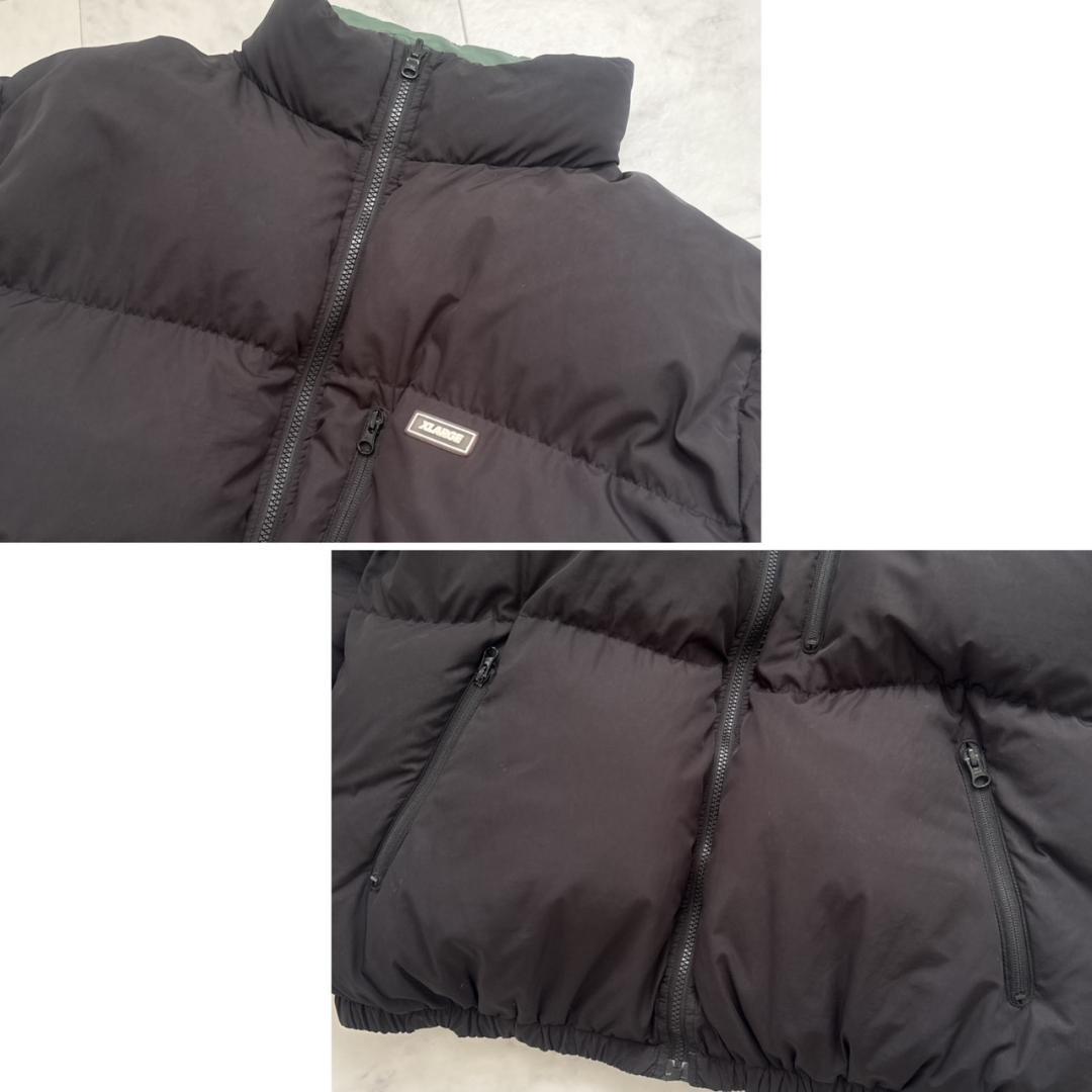 XLARGE リバーシブル ダウンジャケット グリーンブラック XL