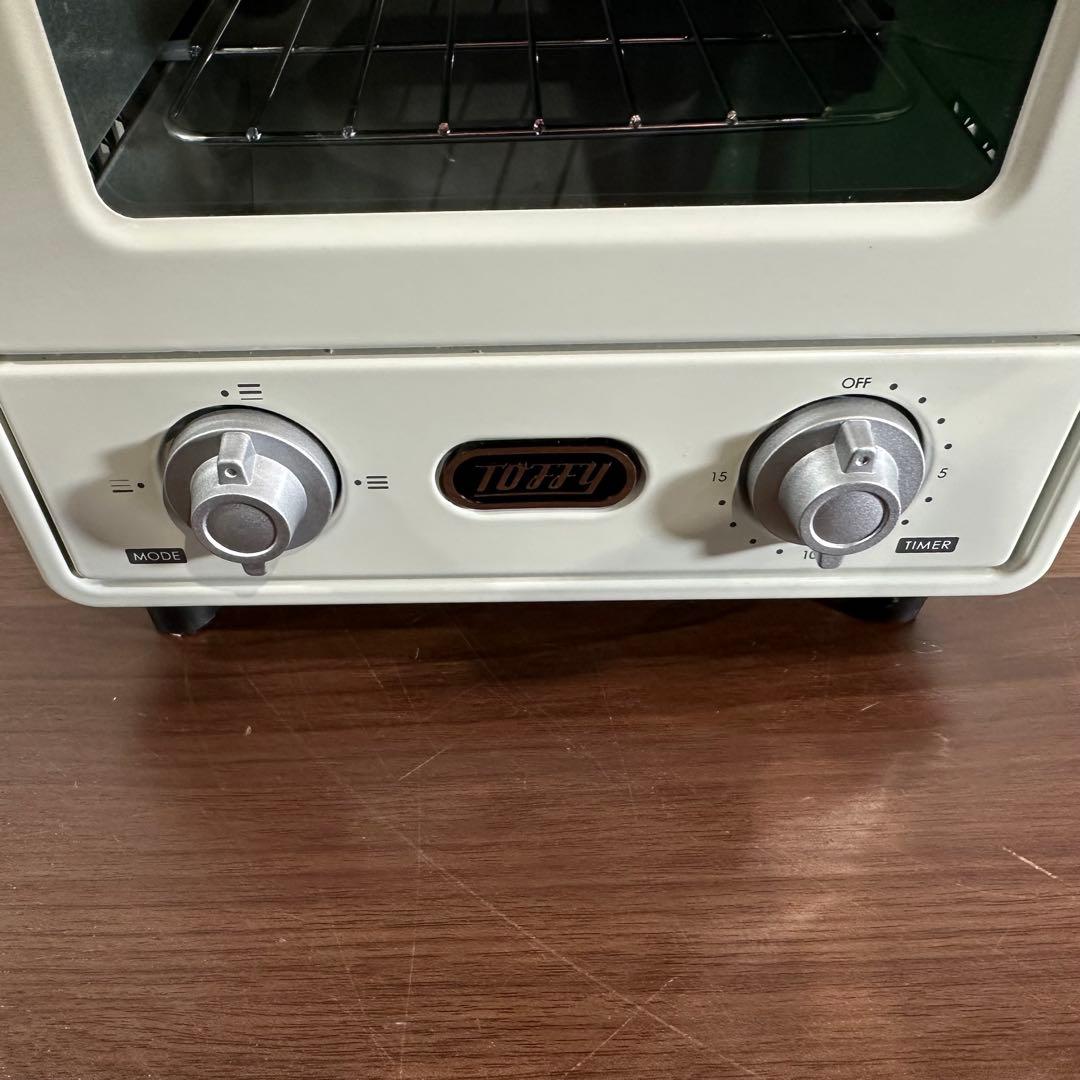 美品　Toffy トフィー　オーブントースター　K-TS4アッシュホワイト