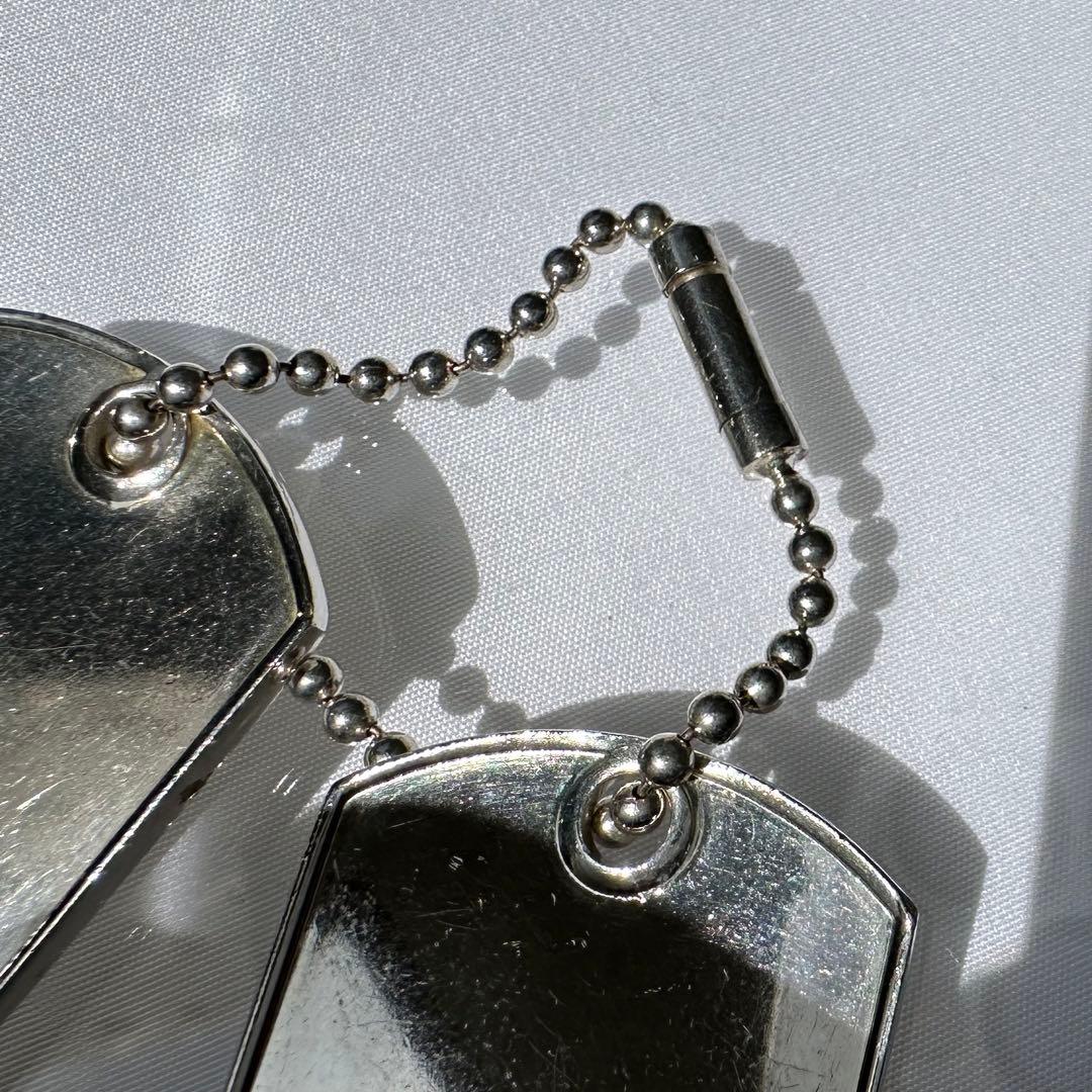 GUCCI グッチ　ドッグタグ　ロゴプレート　SV925キーホルダー　2プレート