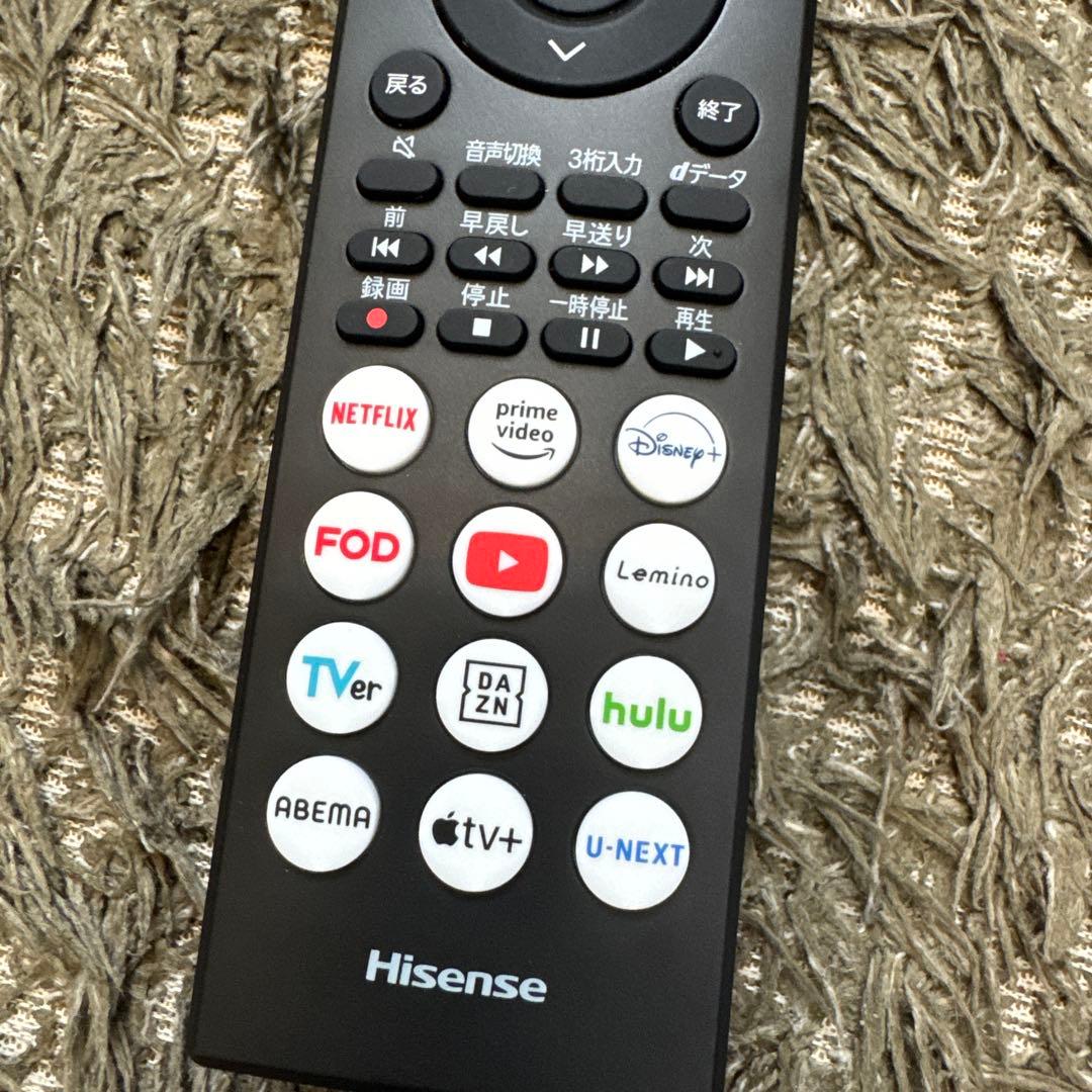 美品 Hisense 4K液晶テレビ 55V型