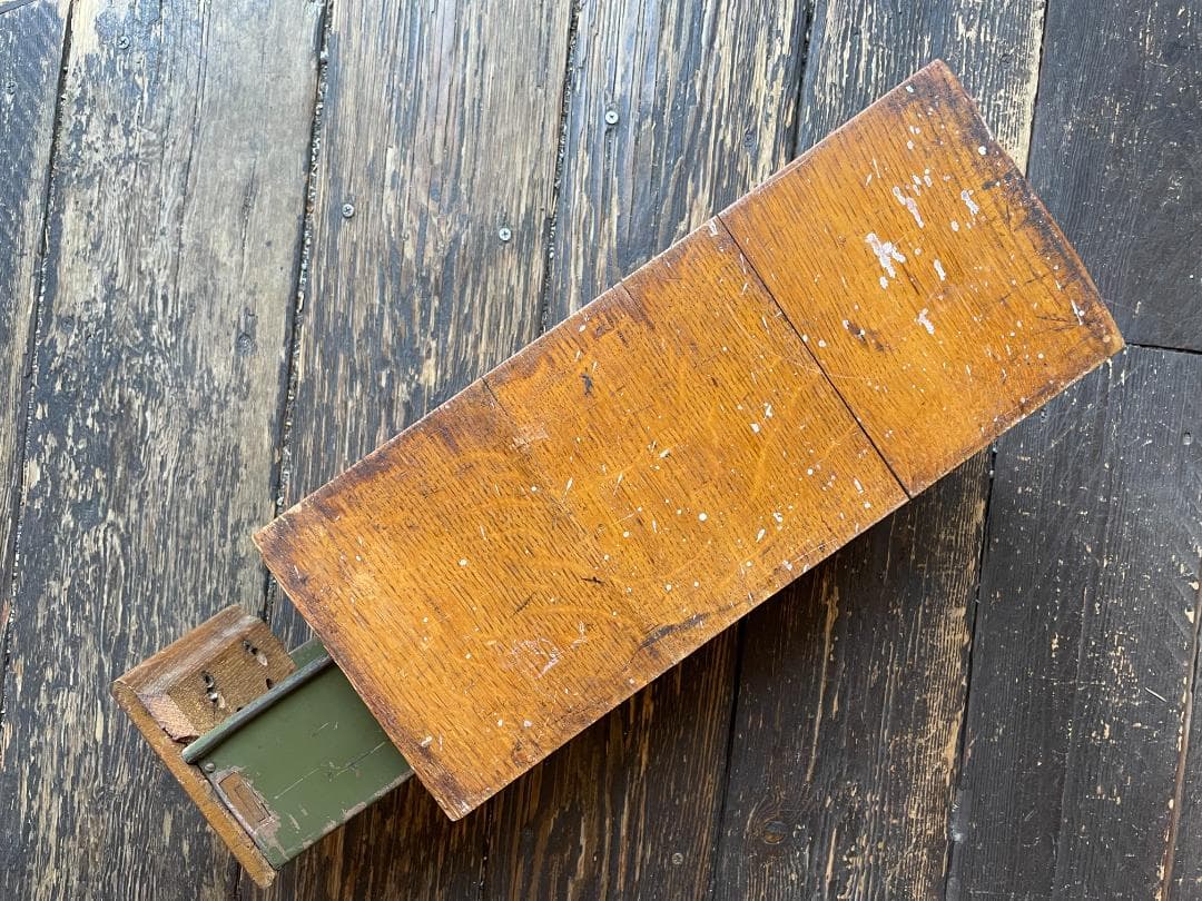 アンティーク ドロワー 木製 引き出し 真鍮 取手 ハンドル カード ケース