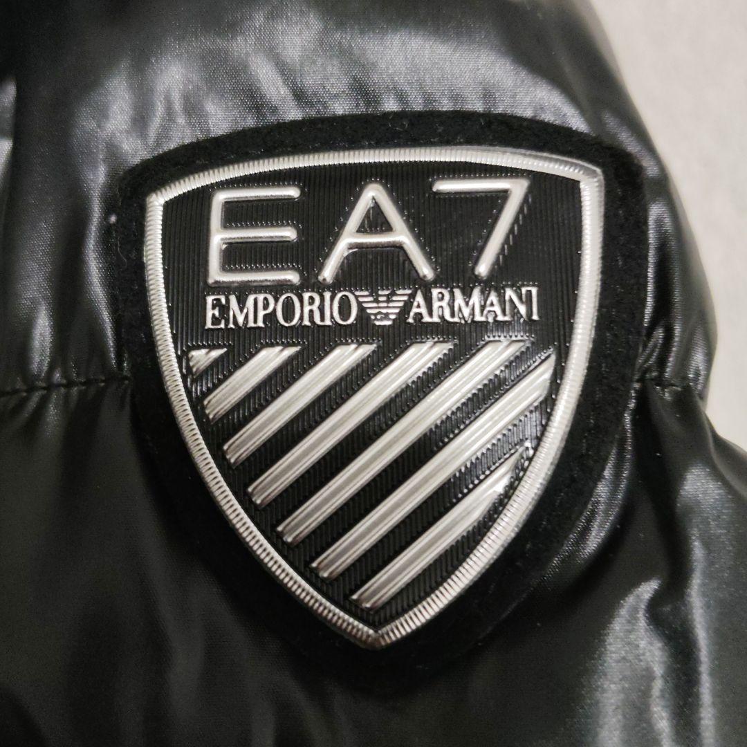 EA7★EMPORIO ARMANI★ブラック中綿ジャケット★アルマーニ★光沢