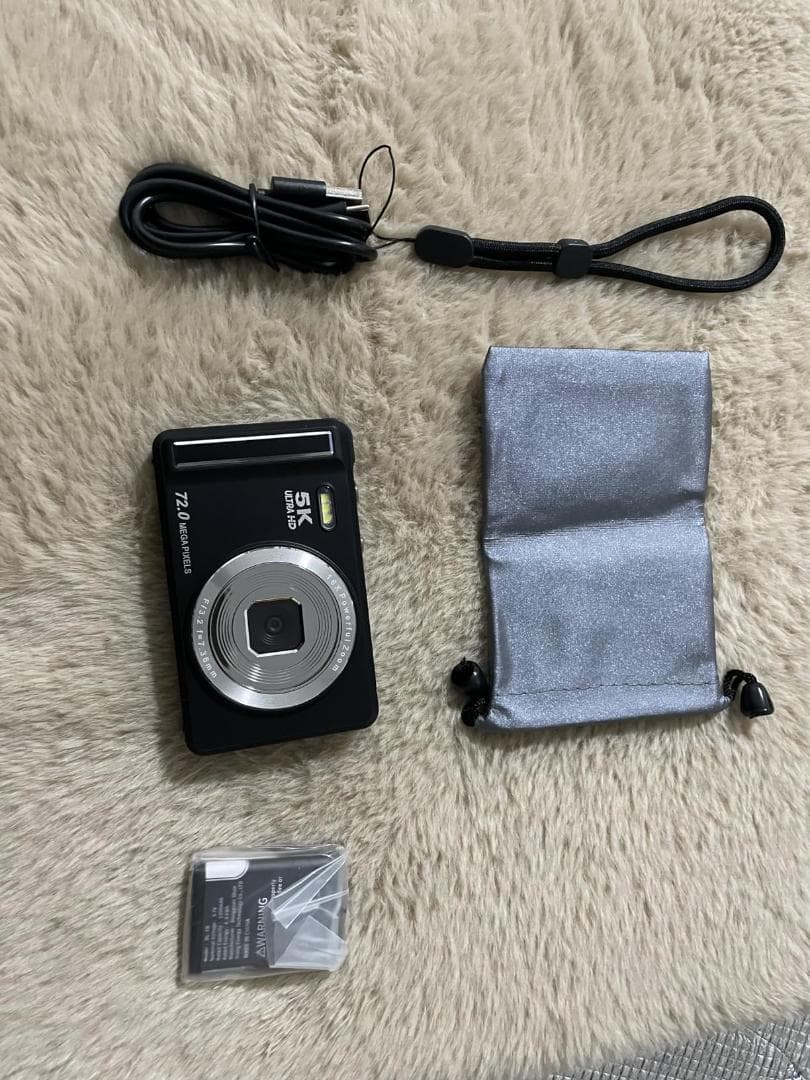 デジカメ 5K 7200万画素 デジタルカメラ オートフォーカス 2.8 イpo