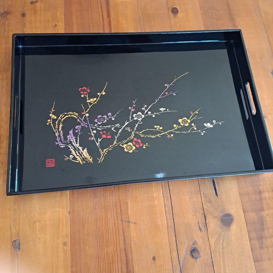 漆塗りお盆　2点セット