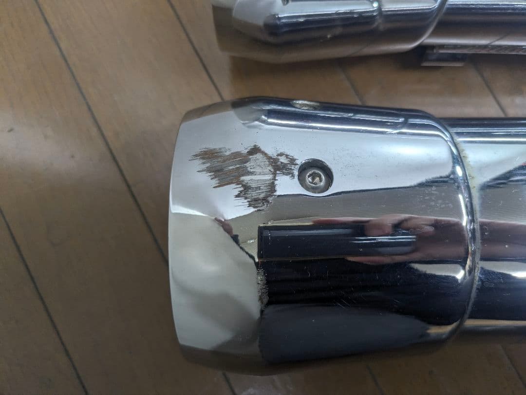 ハーレー用　クリアキン　スリップオンマフラー　クラッシャー　ツーリングモデル用